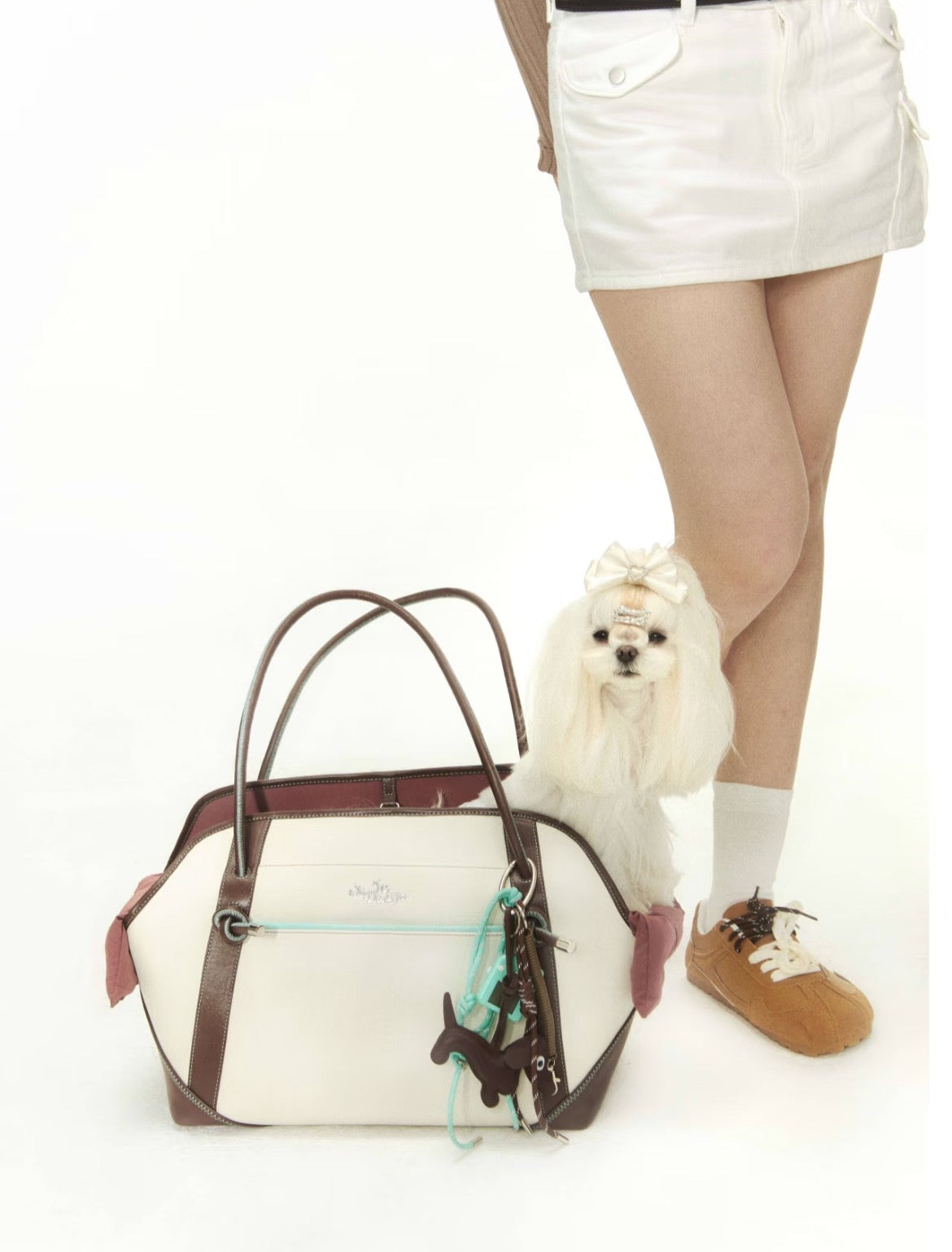 PawsCube Minimalist Pet Tote: Airline-Approved Small Dog Bag with Detachable Cushion, Stylish & Functional